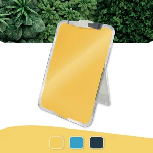 Flipchart stolný sklenený Leitz Cosy teplý žltý