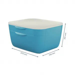 Zásuvkový box Leitz Cosy kľudný modrý