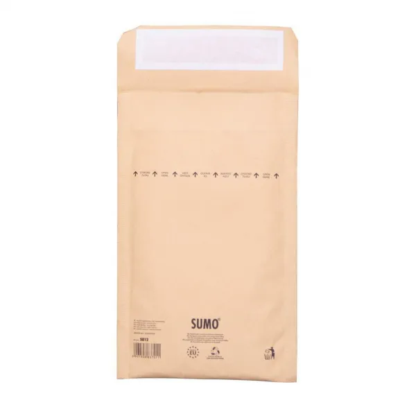 Bublinkové obálky recyklované SUMO 13,5x21,5cm hnedé