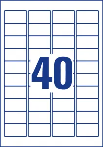 Avery Zweckform Etikety odolné na špeciálne použitie s trojnásobnou lepivosťou Avery 63,5x33,9mm biele