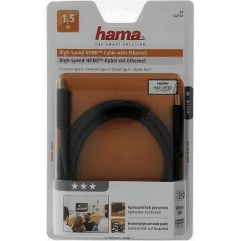 Hama HDMI kábel vidlica - vidlica, pozlátený, 3*, 1,5 m 85444290