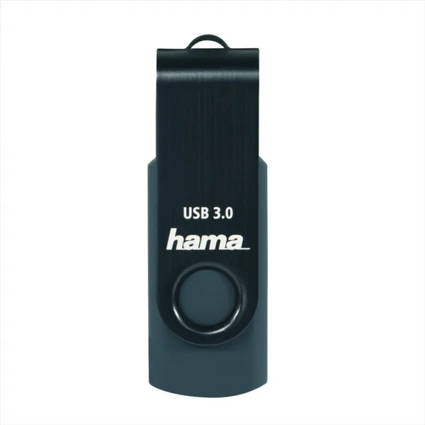 Hama USB 3.0 Flash Drive Rotate, 64 GB, 70 MB/s, petrolejová modrá 85235110