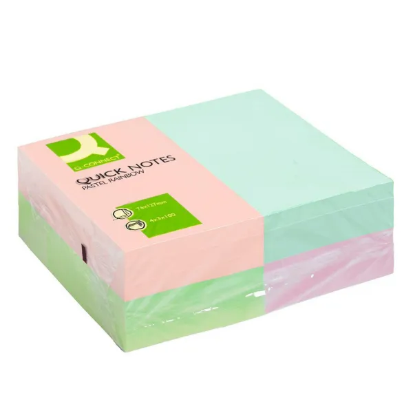 Bločky Q-CONNECT 127x76 dúhové