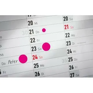 Avery Zweckform Etikety kruhové 10mm Avery purpurové v dispenzore