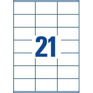 Etikety univerzálne 70x41mm Avery A4 100 hárkov AV003481