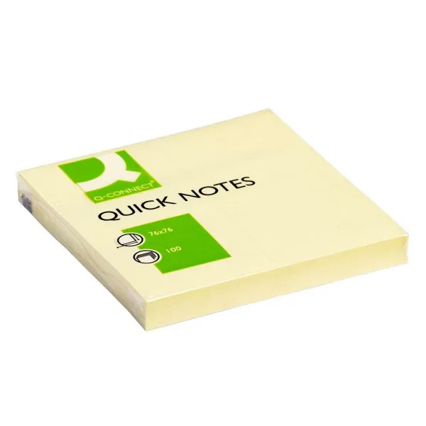 Bloček Q-CONNECT žltý 76x76mm