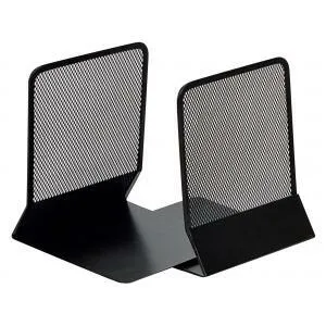 Q-CONNECT Drôtená zarážka na knihy a zakladače 130x155x165mm čierna 2ks