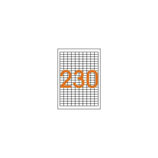 Etikety univerzálne odnímateľné 18x12mm Agipa A4 25 hárkov