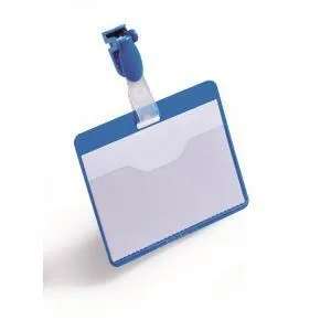 DURABLE Visačka so štipcom horizontálna DURABLE 90x60mm modrá 25ks (DU810606)