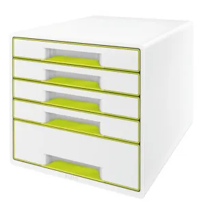 LEITZ Zásuvkový box Leitz WOW metalický zelený