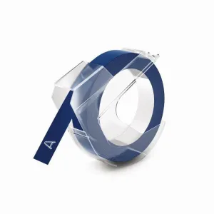Dymo S0898140 520106, 9mm x 3m, biela tlač/modrý podklad, originálna páska