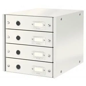 LEITZ Zásuvkový box Leitz Click & Store 4 zásuvky biely
