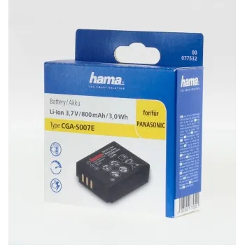 Hama fotoakumulátor typ Panasonic CGA-S007E, Li-Ion 3,7 V/800 mAh 85076000