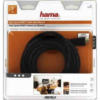 Hama HDMI kábel vidlica - vidlica, pozlátený, 3*, 5 m 85444290