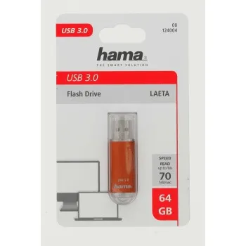 Hama FlashPen Laeta, USB 3.0, 64 GB, 40 MB/s, hnedý 85235110