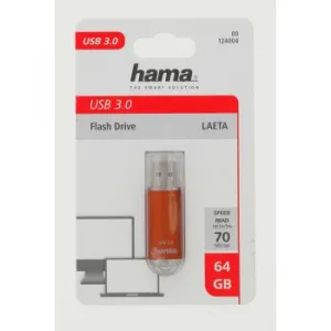 Hama FlashPen Laeta, USB 3.0, 64 GB, 40 MB/s, hnedý 85235110