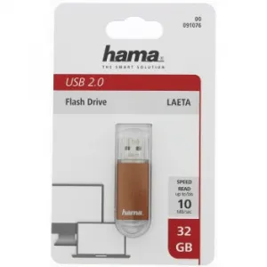 Hama laeta FlashPen, USB 2.0, 32 GB, 66x, hnedý 85235110