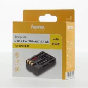 Hama fotoakumulátor typ Nikon EN-EL3e, Li-Ion 7,4 V/1500 mAh 85076000