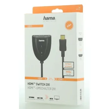 Hama HDMI prepínač 2x1, mechanický 85365019
