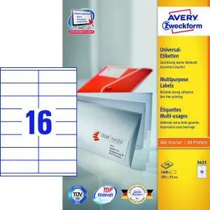 Avery Zweckform Etikety univerzálne 105x35 mm Avery A4 100 hárkov