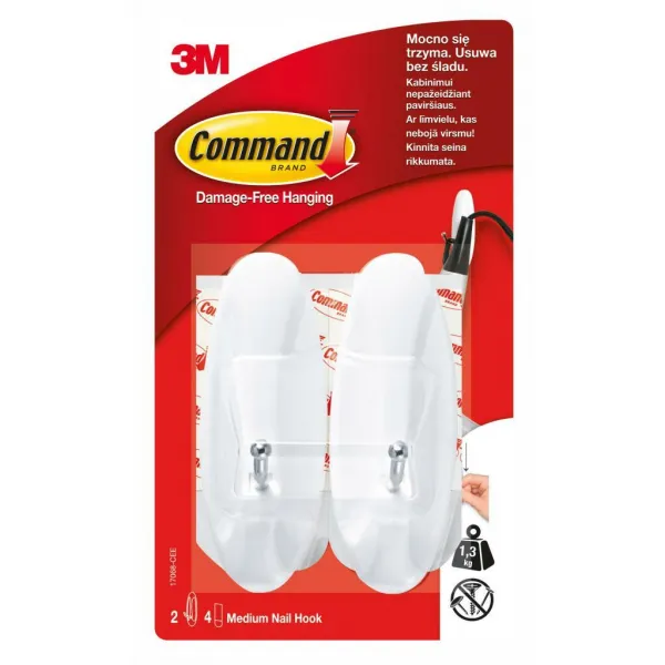 3M Háčiky Command Medium