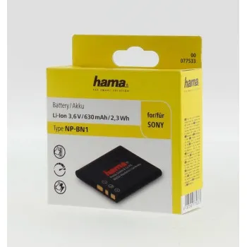 Hama fotoakumulátor typ Sony NP-BN1, Li-Ion 3,6 V/630 mAh 85076000