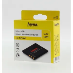 Hama fotoakumulátor typ Sony NP-BN1, Li-Ion 3,6 V/630 mAh 85076000