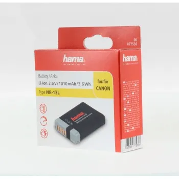 Hama fotoakumulátor typ Canon NB-13L, Li-Ion 3,6 V/1010 mAh 85076000
