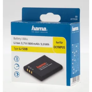 Hama fotoakumulátor typ Olympus Li-50B, Li-Ion 3,7 V/800 mAh 85076000