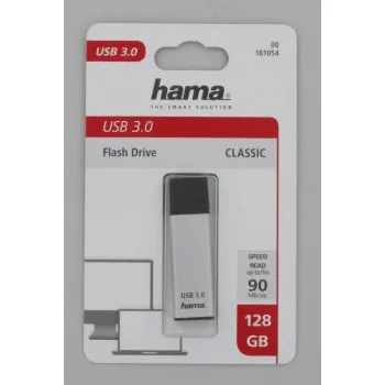 Hama FlashPen Classic, USB 3.0, 128 GB, 40 MB/s, strieborný 85235110