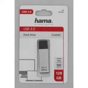 Hama FlashPen Classic, USB 3.0, 128 GB, 40 MB/s, strieborný 85235110