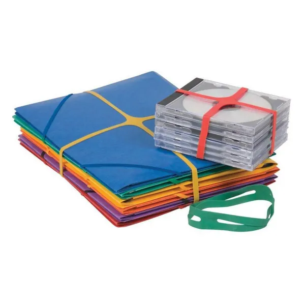 Gumičky balíkové Q-CONNECT 100x11 mm mix farieb 100g