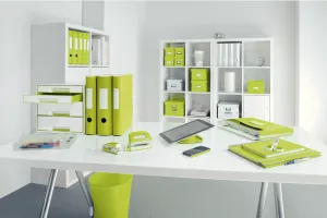 LEITZ Zásuvkový box Leitz WOW metalický zelený