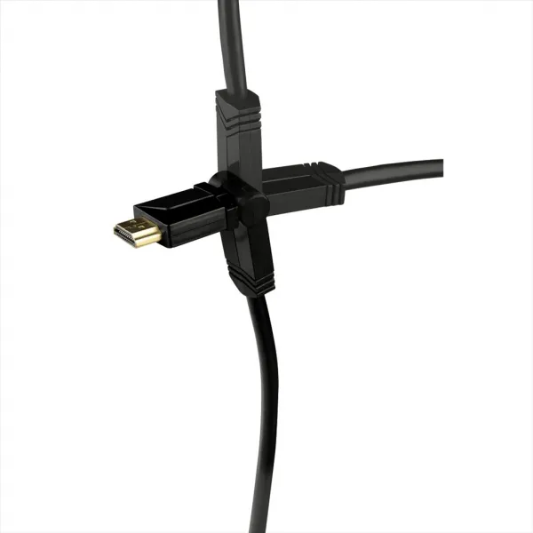Hama HDMI kábel vidlica - vidlica, otočné vidlice (2 osi), pozlátený, 3*, 3 m 85444290
