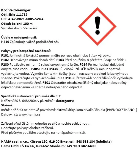 Xavax set na čistenie/údržbu sklokeramických/indukčných varných dosiek