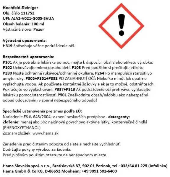 Xavax set na čistenie/údržbu sklokeramických/indukčných varných dosiek