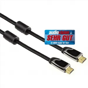 Hama HDMI kábel vidlica-vidlica, 3 m, pozlát., ferit. filtre, kovové vidlice, opletený,... 85444290