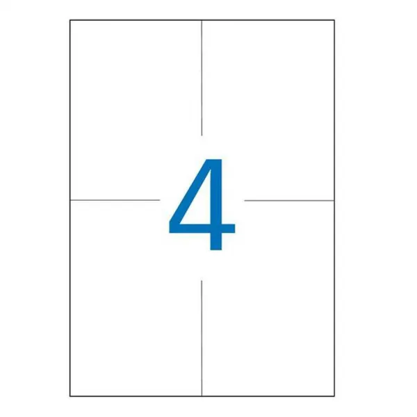 Etikety univerzálne odnímateľné 105x148mm Agipa A4 100 hárko AG128992