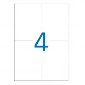 Etikety univerzálne odnímateľné 105x148mm Agipa A4 100 hárko AG128992