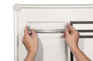 Durable Magnetický DURAFRAME MAGNETIC Top pre A4, 210x40 mm, čierny