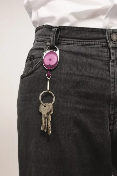 DURABLE Výsuvný kotúč so svorkou DURABLE JOJO STYLE svetlofialový 1ks (DU832712)