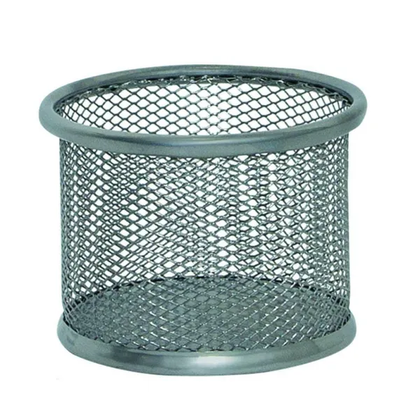 Q-CONNECT Drôtený stojan na kancelárske spony 90x68mm strieborný