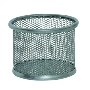 Q-CONNECT Drôtený stojan na kancelárske spony 90x68mm strieborný