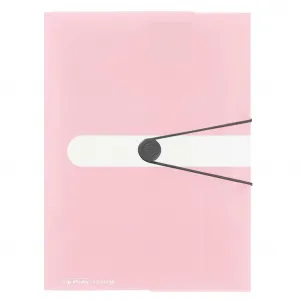 Plastový obal s gumičkou Herlitz rose