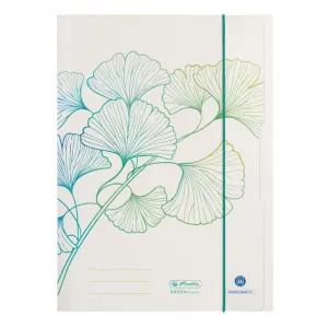 HERLITZ Kartónový obal s gumičkou Herlitz Greenline Ginko