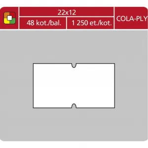 Motex Etikety 22x12 pre 2212 cenovka biela