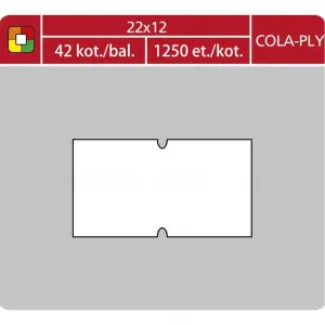 Motex Etikety 22x12 pre 2212 cenovka biela