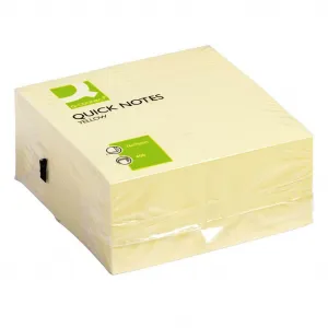 Q-CONNECT Bloček kocka Q-CONNECT 76x76mm 400l žltá (QC001346)