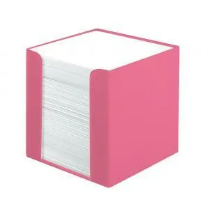 Blok kocka nelepená Herlitz Color Blocking 90x90x90mm indonézska ružová