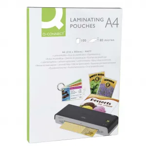 Laminovacie fólie Q-Connect 216x303 A4 80mic matné